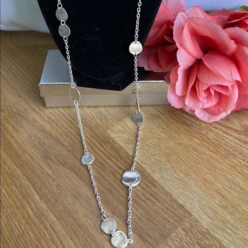 Cookie Lee silver tone Necklace NWT